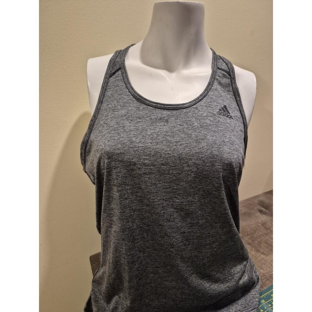 ADIDAS Women's Dark Grey Sports Athletic Shirt Tank Top Size M EUC